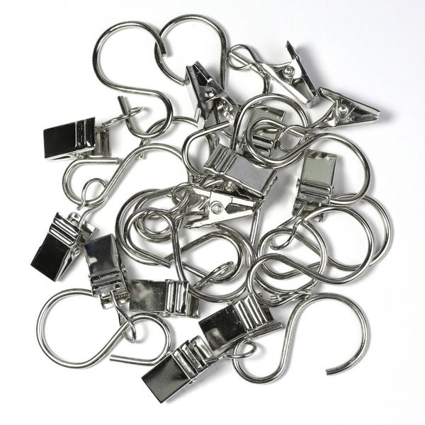 25 pcs Curtain Clips w/ Hook for Curtain, Photos, Home Decoration, Party Lights Carousel 13