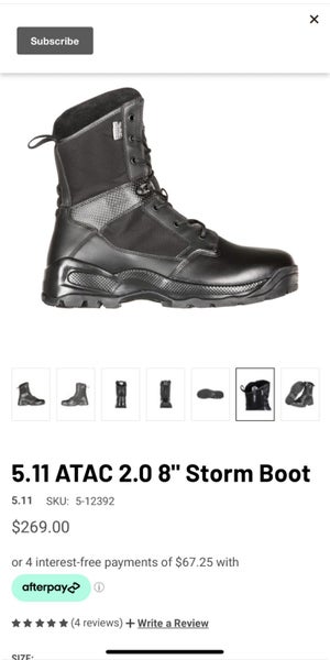 5:11 unisex ATAC STORM patrol boot. Near new! Carousel 1
