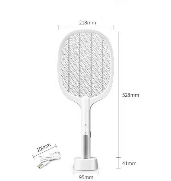 Rechargeable Electric Mosquito Killer Bug Fly Insect Racke Zapper Swatter usb Carousel 4
