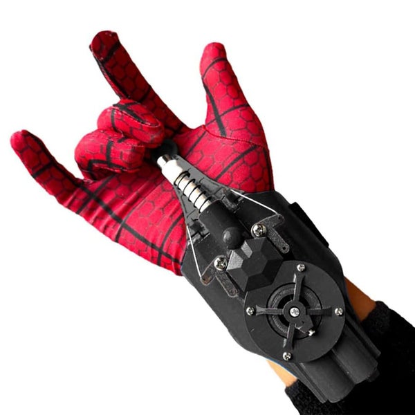 1set Web Shooter Launcher String Toy Electric Reel In Spider Web Shooters Boy... Carousel 12
