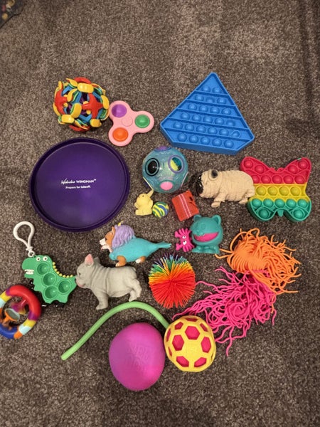 Fidget toys bulk listing ! Mochis popits puzzle ball squishy toys and more! Carousel 12