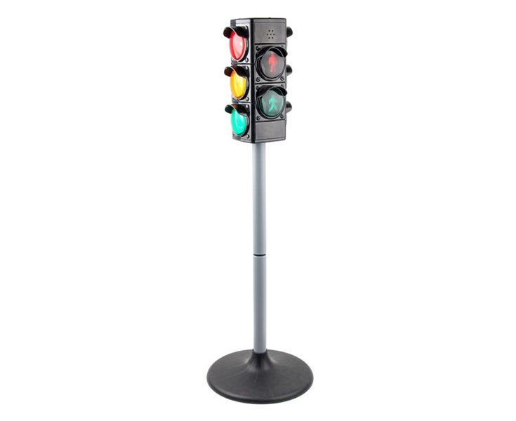 Traffic Light Toy Height Adjustable Kids Toy Educational Sound Flashing Traffic Carousel 2