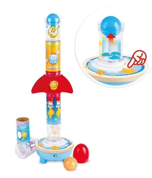 Hape: Rocket Ball - Air Stacker Set Carousel 1