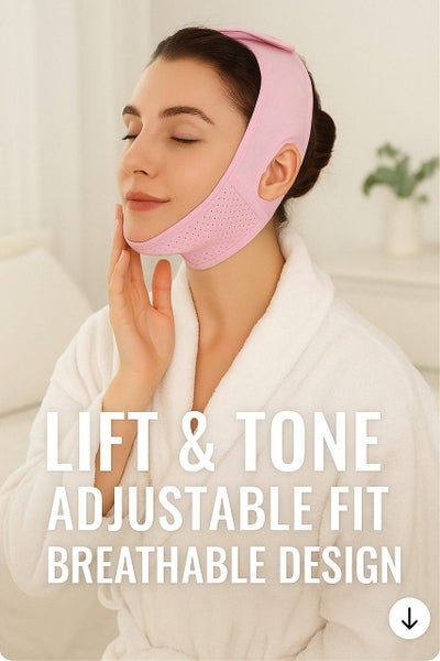 ICB V Face Mask Double Chin Reducer, V Shaped Slimming Face Mask, Chin Up Mas... Carousel 14