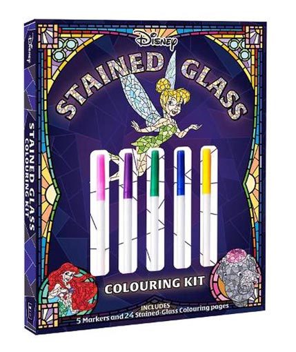 Disney: Stained Glass Adult Colouring Kit Carousel 1