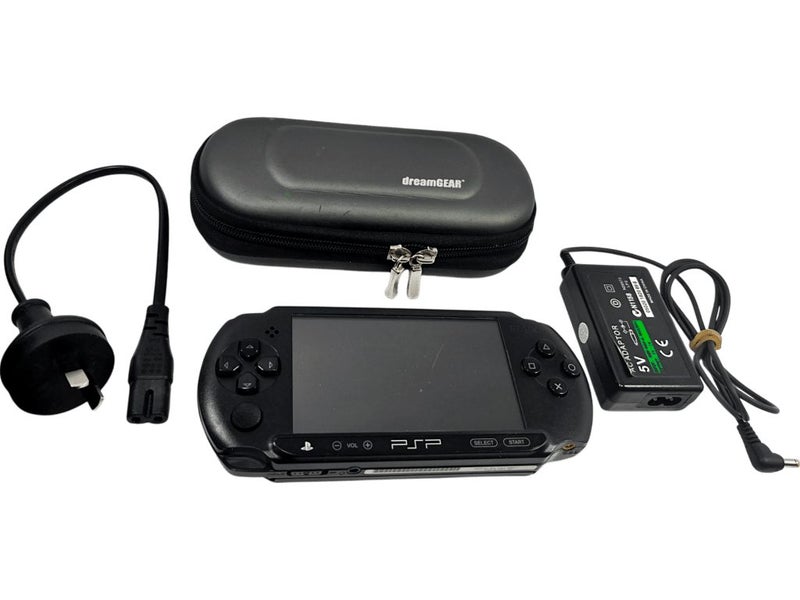 PSP Street Console + Charger + Case + Mem Card Carousel 1