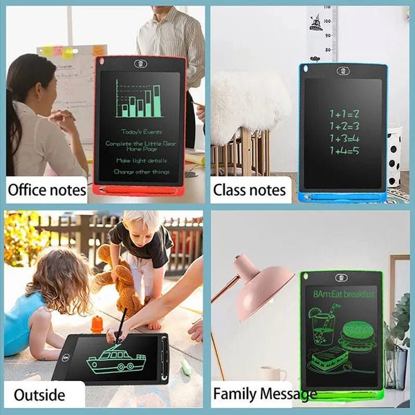 LCD Writing Tablet 8.5 Inch, Colourful Drawing Board Drawing Pad for Kids Carousel 8