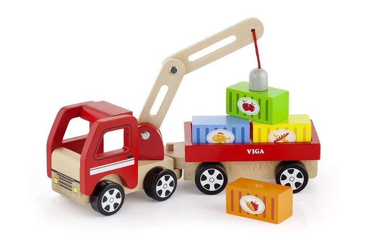 Wooden Crane Truck and Trailer Carousel 1