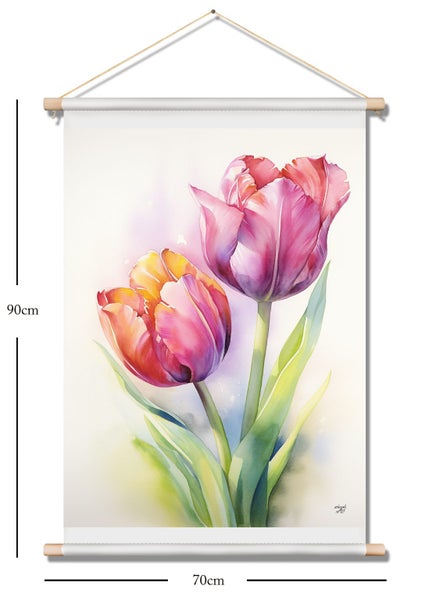 Tulip Art Canvas Print Wall Art Carousel 1