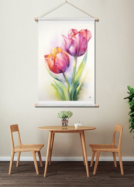 Tulip Art Canvas Print Wall Art Carousel 2