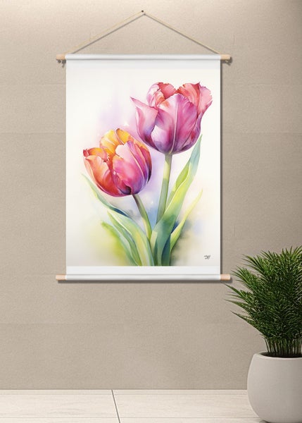 Tulip Art Canvas Print Wall Art Carousel 3