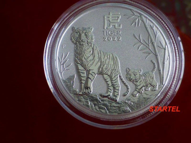 Tiger 1/2 Oz silver coin Perth Mint Carousel 1