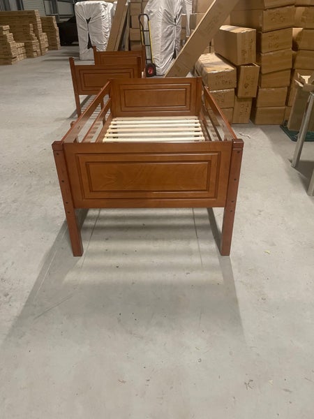 Toddler Single bed with safety rails oak colour Carousel 3