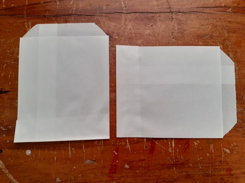 Small White Paper Bags, Ideal Pockets for Junk Journals (×20) Carousel 1