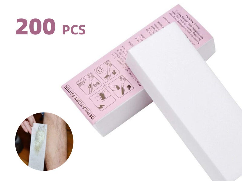 200 Sheet Hair Removal Wax Paper Strips Depilatory Paper Carousel 1
