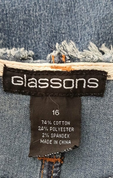 NEW Repurposed Jeans Inspired - Denim Maxi Skirt - Size 16 Carousel 3