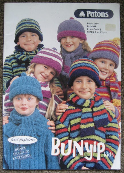 PATONS Bunyip KNITTING PATTERNs CHILDREN 2-12 years Carousel 1