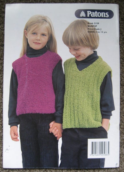 PATONS Bunyip KNITTING PATTERNs CHILDREN 2-12 years Carousel 7