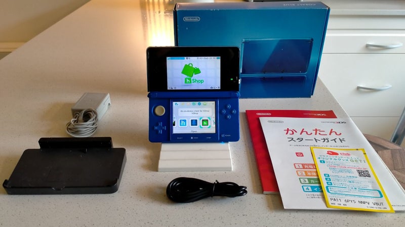 Modded Blue Nintendo 3DS in box with SD card mod - Ping & Afterpay! Carousel 1