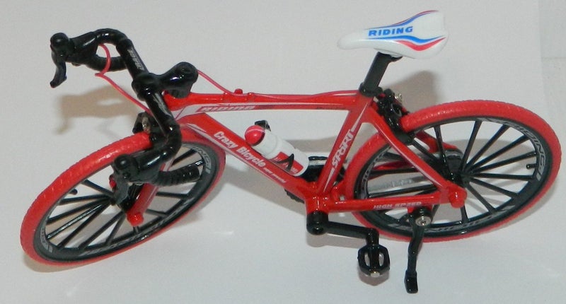 Model Diecast Alloy 1:10 Road Bike -Red Carousel 1