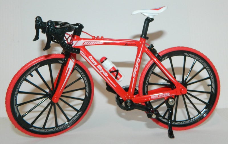 Model Diecast Alloy 1:10 Road Bike -Red Carousel 11