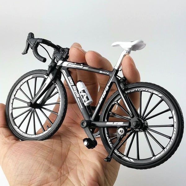 Model Diecast Alloy 1:10 Road Bike - Black Carousel 2