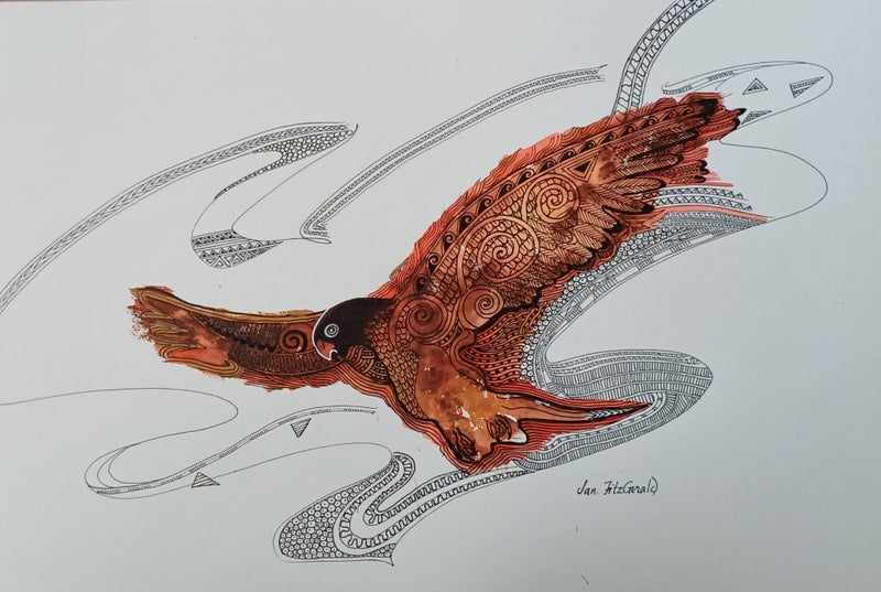 "Kaka swoop" by Jan FitzGerald Carousel 1