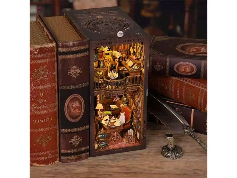 Magic Library DIY Bookend - Wooden Model Kit 300+Pcs NZ Stock Carousel 2
