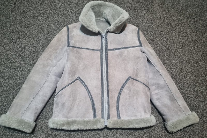 Vintage 1980s Knights Tailors Sheepskin/ Shearling Full Zip Jacket Carousel 1