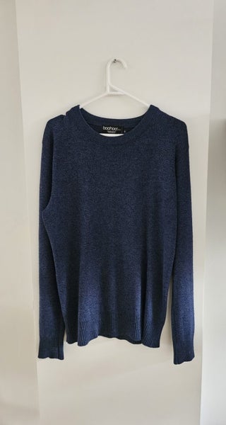 $1res Boohoo Mens Navy Sweater Carousel 1