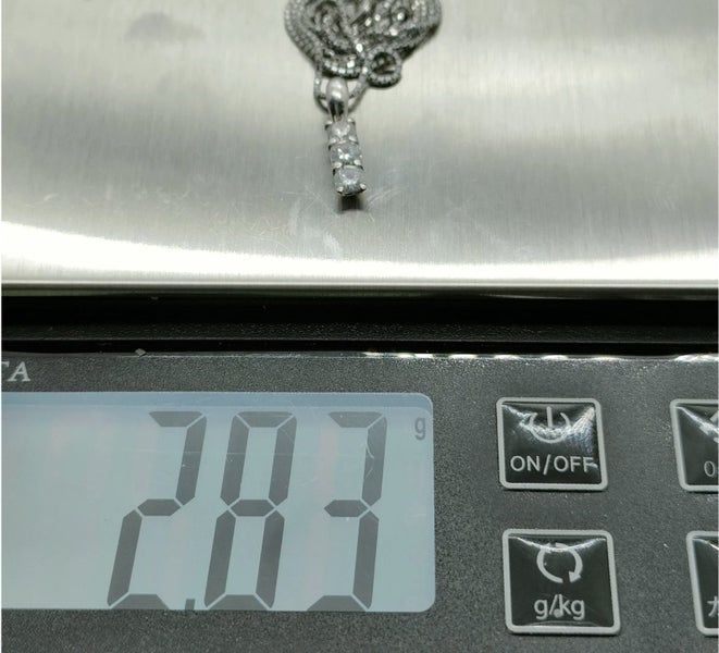 NATURAL DIAMOND PLATINUM NECKLACE Carousel 7
