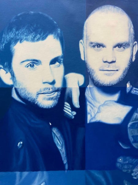 Coldplay oil on canvas by Justin Russell Carousel 2