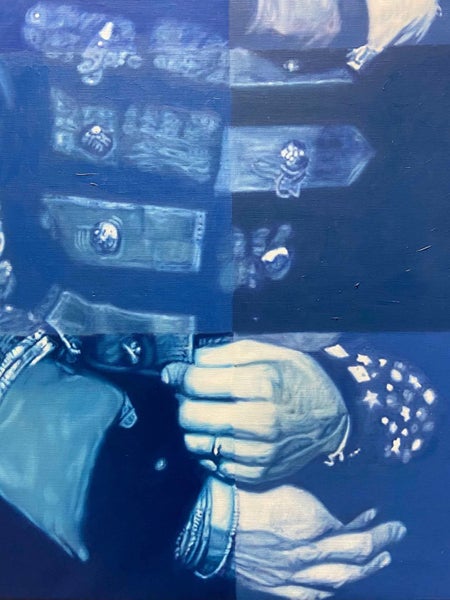 Coldplay oil on canvas by Justin Russell Carousel 4