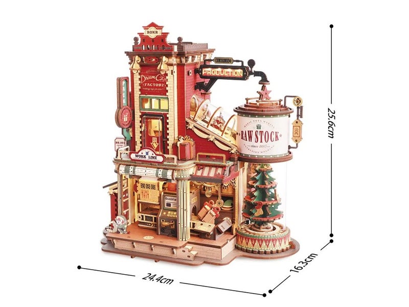 Robotime Music Box Kit - 449PC Wooden Puzzle Plays Melody Carousel 7
