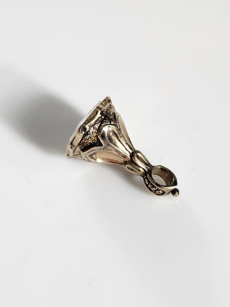 Victorian gilt fob seal with Chalcedony panel (J) Carousel 2