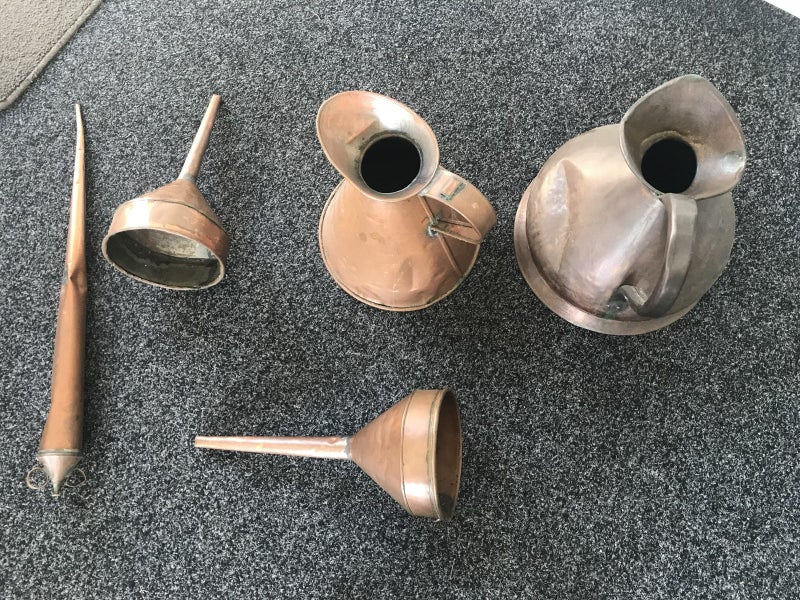 Vintage Copper used in whiskey decanting Carousel 4