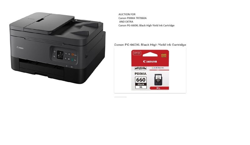 CANON PIXMA TR7060A ALL-IN-ONE + EXTRA Canon PG-660XL Ink Cartridge 50% off Carousel 1
