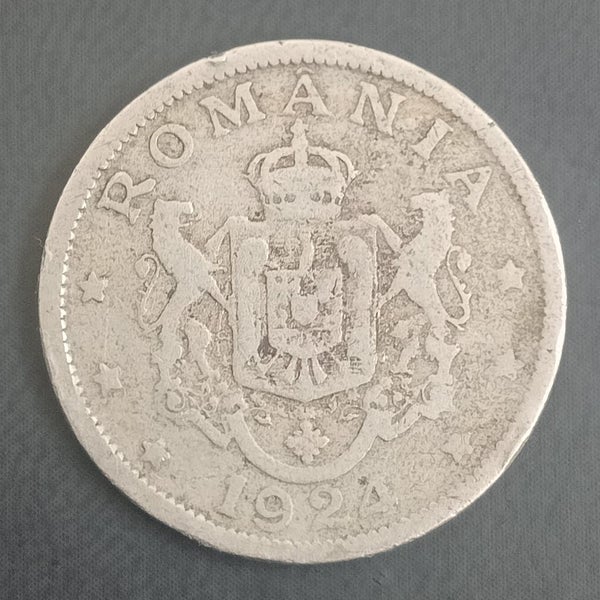Romania 1924 2 Lei Coin Carousel 1