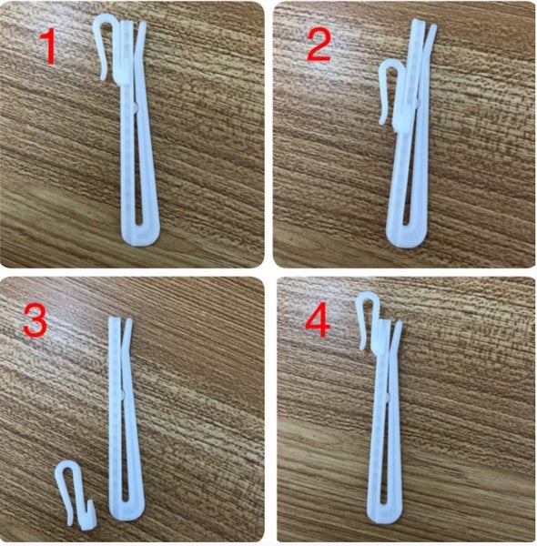 Pack of 20 Adjustable Hooks for Pinch Pleat Curtains Carousel 4