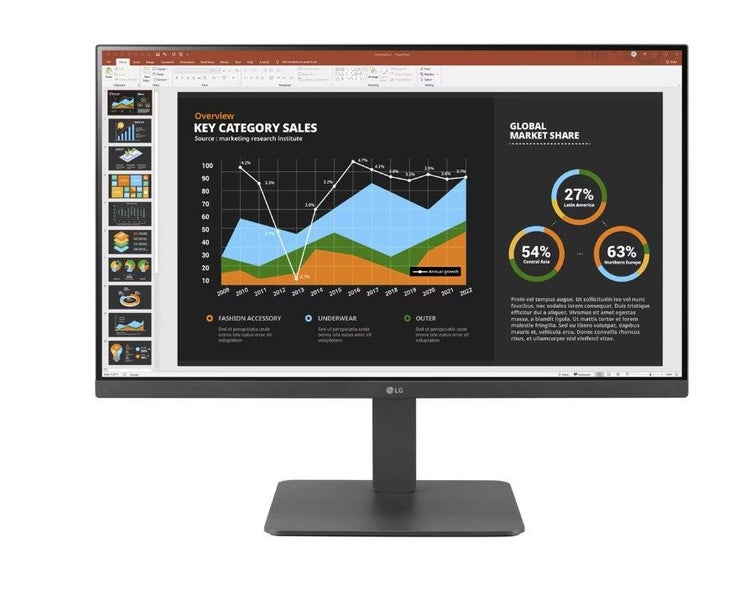LG 27'' IPS Color Calibrated 5ms FHD 1920 x 1080 Height Adjust with 2x Carousel 1