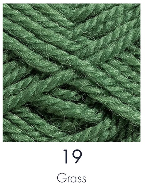 NZ Wool - 8 ply - Red Hut- Grass Carousel 1