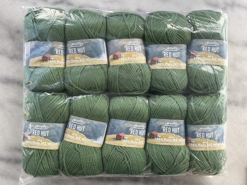 NZ Wool - 8 ply - Red Hut- Grass Carousel 2