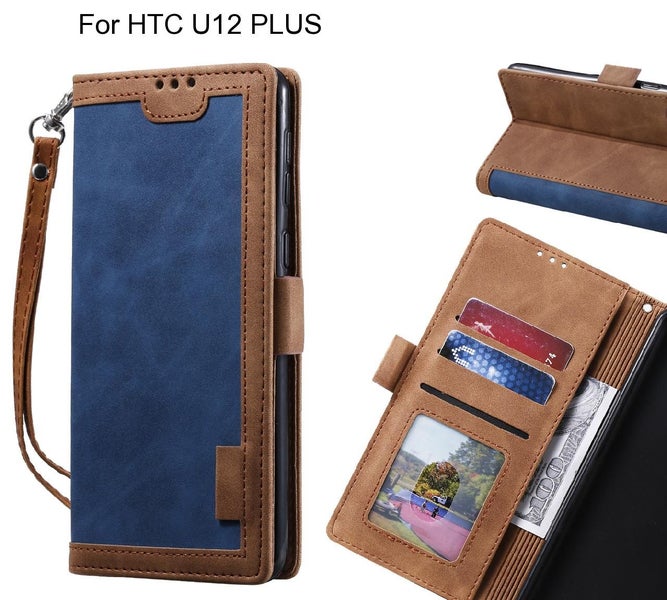 HTC U12 PLUS Case Wallet Denim Leather Case Cover Carousel 1