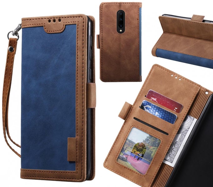 OnePlus 7 Pro Case Wallet Denim Leather Case Cover Carousel 1