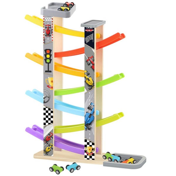 Race Track with Toy Cars for Babies and Toddlers Ages 1-3Ramp Track with Carousel 1