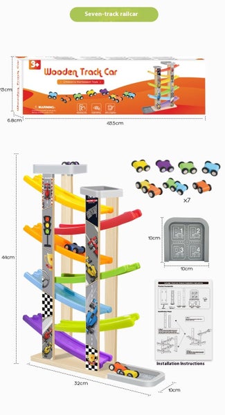 Race Track with Toy Cars for Babies and Toddlers Ages 1-3Ramp Track with Carousel 2
