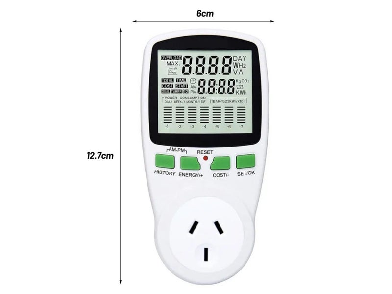 New Mains Power Energy Meter Monitor AU/NZ Plug on Afterpay Carousel 2