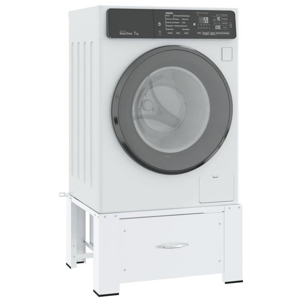 Washing Machine Pedestal With Drawer White Abbknln Carousel 1