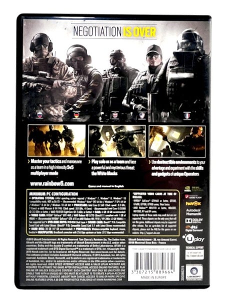 Tom Clancy's Rainbow Six Siege (PC) *MINT COMPLETE* Carousel 2