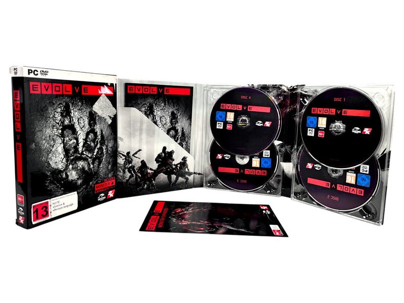 Evolve BOXED 4-DISC EDITION (PC) *MINT COMPLETE* Carousel 1